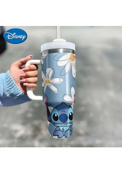 Stich Daisy Quencher Tumbler | 40 Oz (1,18 Lt) Pipetli Quencher Termos