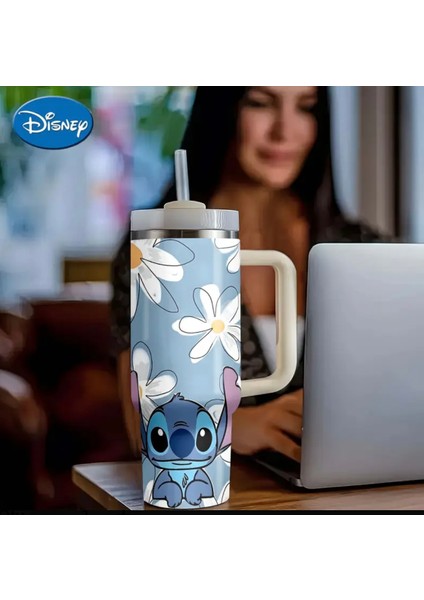 Stich Daisy Quencher Tumbler | 40 Oz (1,18 Lt) Pipetli Quencher Termos modelleri