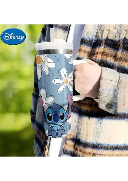 Stich Daisy Quencher Tumbler | 40 Oz (1,18 Lt) Pipetli Quencher Termos