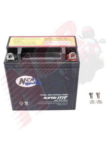 Ncr Cub 50CC/80CC/100CC Akü 12V / 5 Ah Dik Motosiklet Aküsü