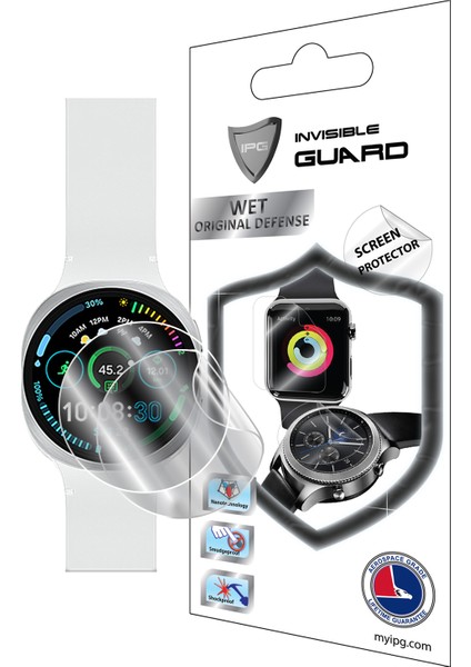 Samsung Galaxy Watch 8 44MM Hydrogel (Ince Tpu) ile Uyumlu Ipg Ekran Koruyucu (2 Adet)