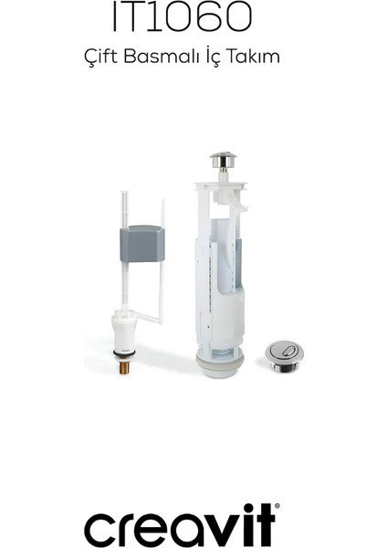 Mare Beyaz Kanalsız Duvara Sıfır Klozet Takımı MA361, Creavit Mare Duroplast Yavaş Kapak indirimleri