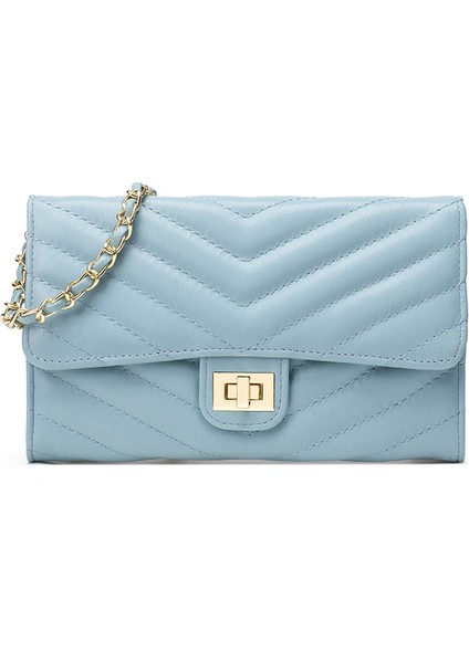 Yeni Üst Düzey Küçük Chanel Tarzı Zincir Çanta Büyük Kapasiteli Kadın Moda Tek Omuz Cep Telefonu Çantası Mini Çok Yönlü Çapraz Çanta (Yurt Dışından)