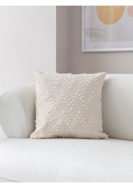 Ritim Desenli Punch Işlemeli Keten Kırlent Kılıfı 43X43CM, Dekoratif Kırlent Kılıfı fiyatları