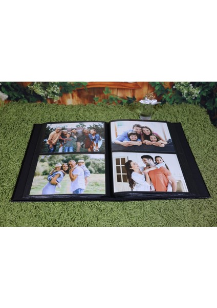 13x18 cm 200'lük Deri Fotoğraf Albümü Siyah modelleri