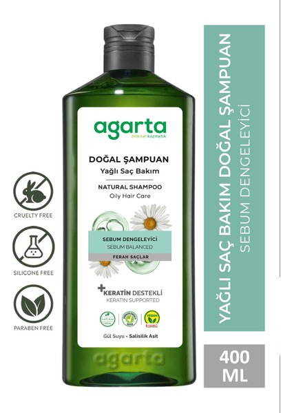 Doğal Yağlı Saç Bakım Şampuanı 400 ml