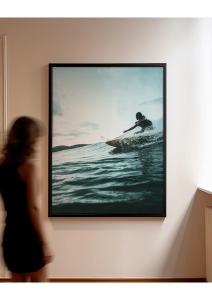 Bold & Still – Sörf Temalı 2’li Fotoğraf Poster Seti – 30X40 cm | Çerçevesiz indirimleri