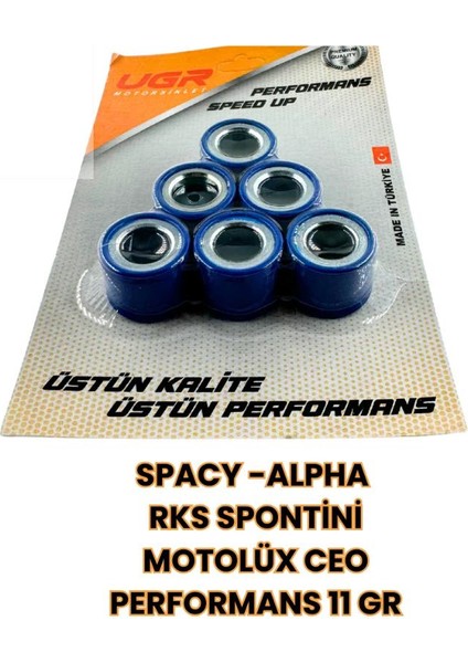 Spacy / Rks Spontini / Honda Alpha / Motolüx Ceo Ağırlık Seti Baga 11 gr Ugr