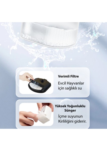Evcil Hayvan Kedi Mama ve Su Otomatı Akıllı Besleme Ünitesi