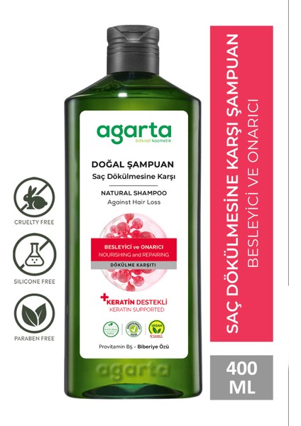 Doğal Şaç Dökülmesine Karşı Şampuan 400 ml fiyatları