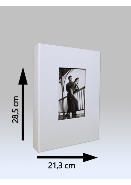 13x18 cm 200'lük Deri Fotoğraf Albümü Beyaz fırsatları