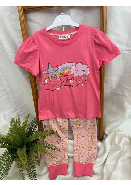 Bulut Yıldız Baskılı Pijama T.