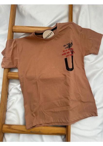Cmk Yazılı Tişört Kahverengi fiyatları