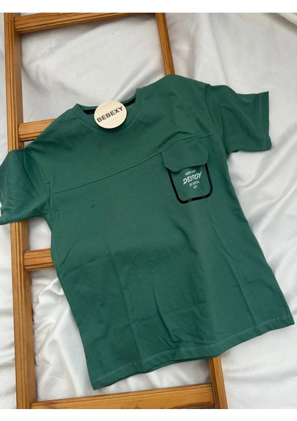 Cepli Cmk Yazılı Tişört Yeşil fiyatları