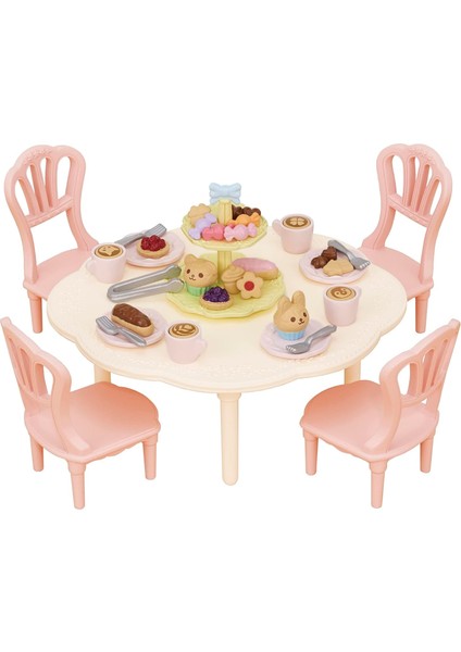 Families - 5742 Kahve ve Pasta Seti - Oyuncak Bebek Evi Mobilyası