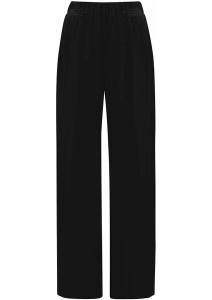 T25Y-7007 Mıssdalıda Bol Paça Saten Cupro Pantolon fırsatları