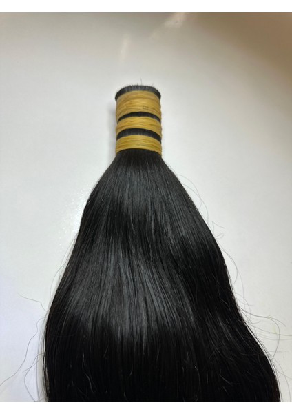 Doğal 55-60 cm %100 Gerçek Saç 100 Adet Mikro Kaynak, 0.8 Gramdır 100 Adet 80 Gram Gelmektedir
