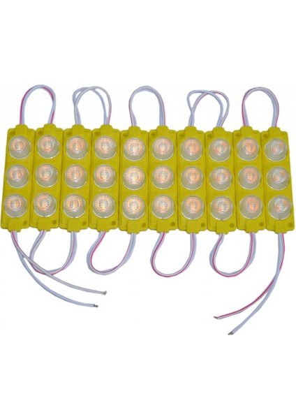 12V Camlı Soft Parmak Sarı