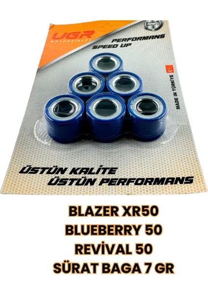 Scooter 50/80 cc / Sürat Ağırlık Seti Baga 7 gr Ugr