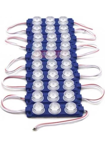 12V Camlı Soft Parmak Mavi