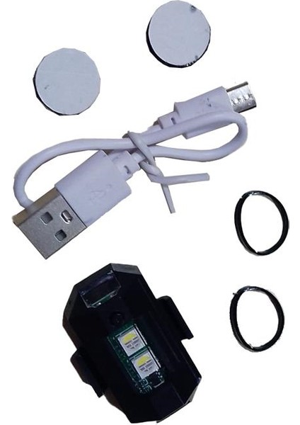 Oem Usb'li Şarjlı LED Stop Ikaz Işığı 7 Modlu