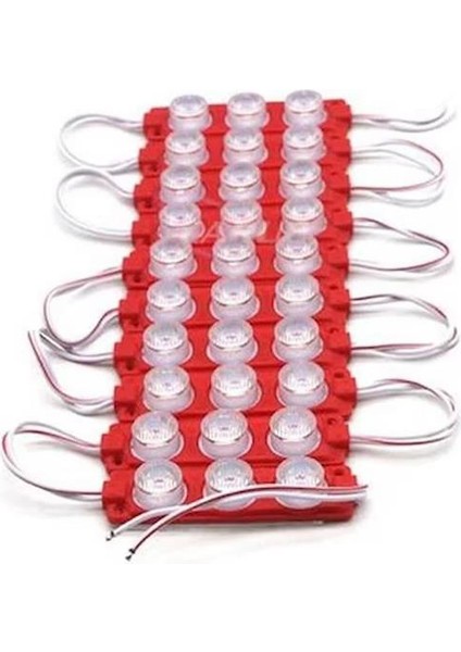 12V Camlı Soft Parmak Kırmızı