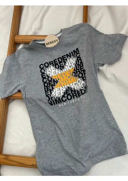 New York Cıty Yazılı Tişört Gri fiyatları
