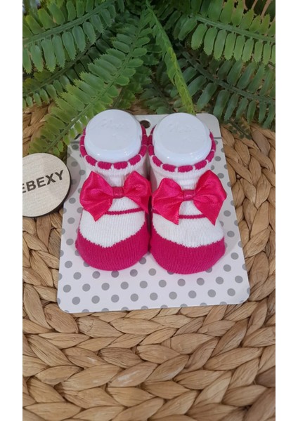 Fiyonk Detaylı Bebe Çorap