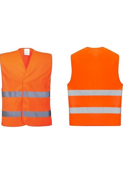 Kaz Yeleği Cırtlı Turuncu
