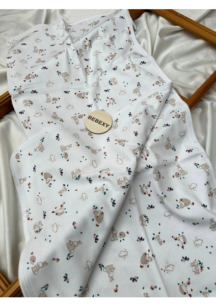 Tavşan Kirpi Desenli Kundak Battaniye