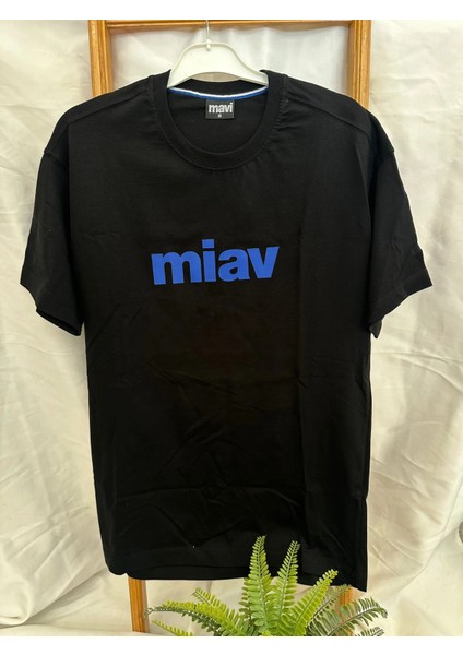 M Yazılı Tişört B.siyah