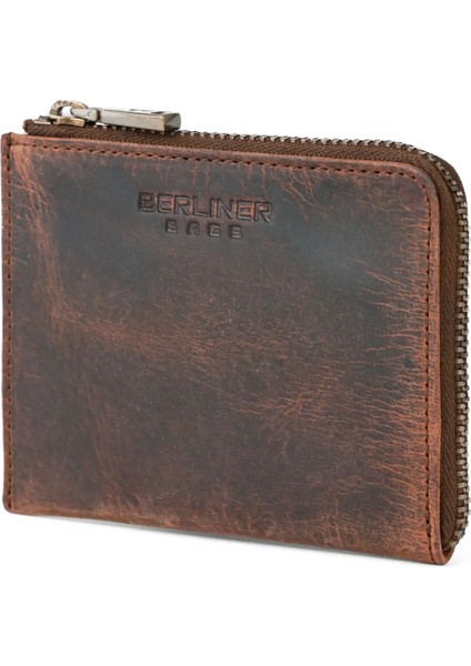 Mark Deri Bozuk Para Cüzdanı Unisex Mini Cüzdan Küçük Boy Vintage