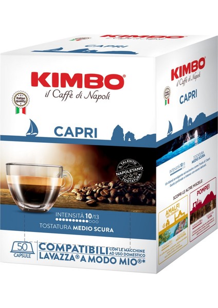 A Modo Mio Uyumlu Capri Kapsül Kahve (50’li Kutuda)