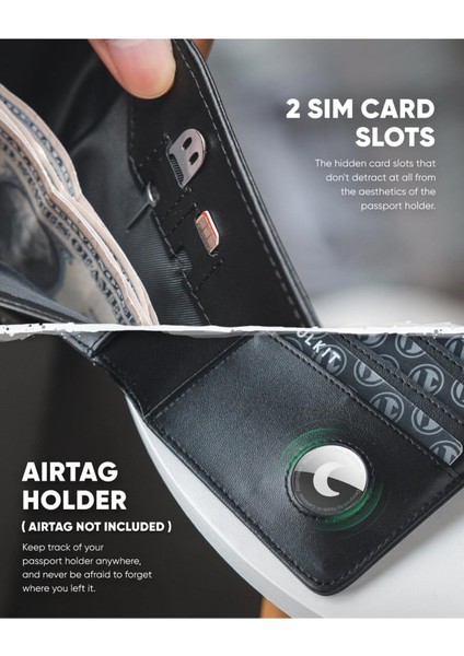 Uyumlu Rfıd Engelleyici Pasaport Tutucu, Deri Pasaport Cüzdanı fiyatları