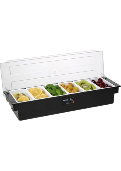 Çok Renkli 6'lı Bar Kapağı Konteyner Seti, Şık ve Pratik Kullanım Için Ideal