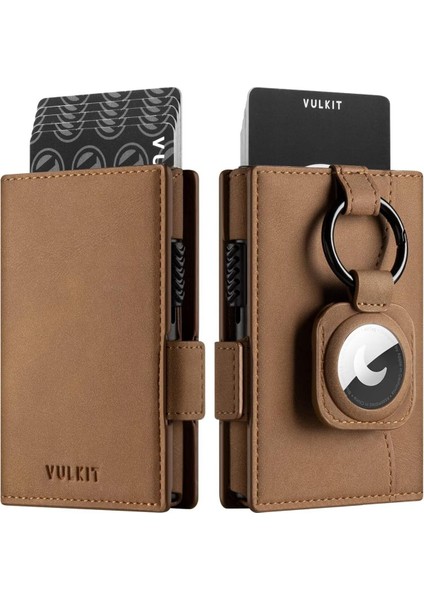 Tutuculu Pop-Up Kartlık, Rfıd Koruma, Metal Gövde, Deri, Minimalist Tasarım