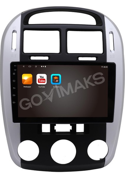 GOVİMAKS KIA CERATO GRİ ANALOG 2006-2009 UYUMLU 2 GB RAM 32 GB HAFIZA ANDROID MULTIMEDIA TEYP