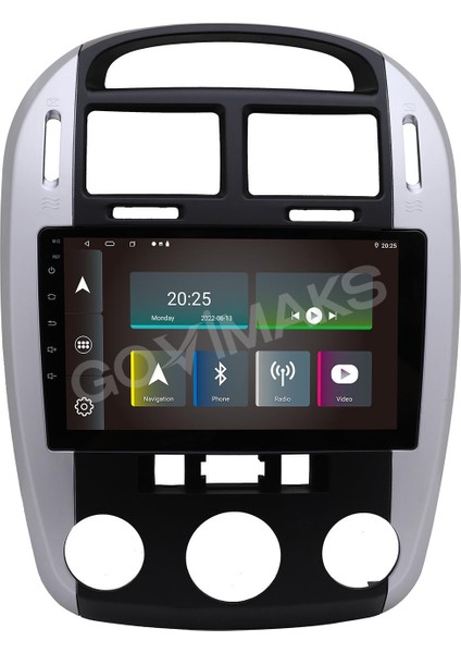 GOVİMAKS KIA CERATO GRİ ANALOG 2006-2009 UYUMLU 8 GB RAM 128 GB HAFIZA ANDROID MULTIMEDIA TEYP