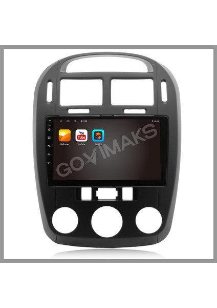 GOVİMAKS KIA CERATO SİYAH ANALOG 2006-2009 UYUMLU 2 GB RAM 32 GB HAFIZA ANDROID MULTIMEDIA TEYP