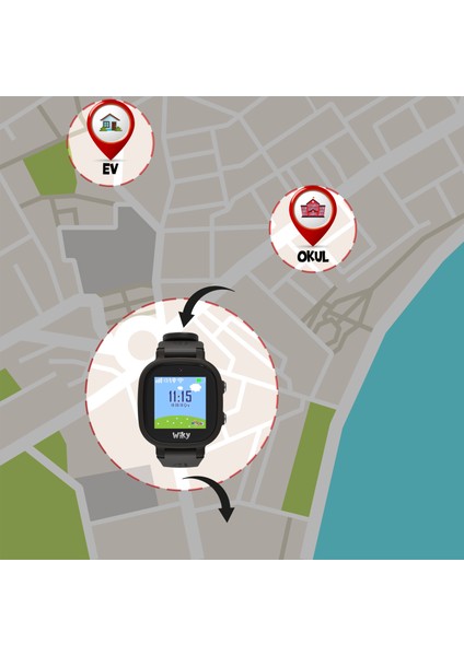 Watch 5e Sim Kartlı Akıllı Çocuk Saati