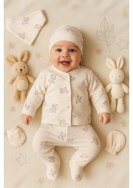 0-3 Ay Kız Unıcorn 5'li Hastane Çıkışı Set modelleri