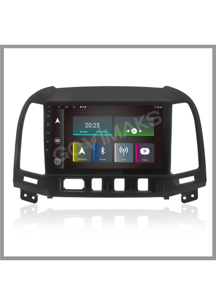 GOVİMAKS HYUNDAİ SANTA FE 2006-2012 UYUMLU 4 GB RAM 64 GB HAFIZA ANDROID MULTIMEDIA TEYP