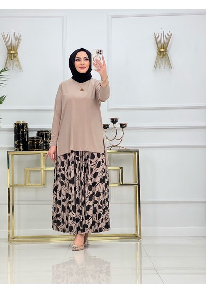 Desenli Sandy Etekli Takım