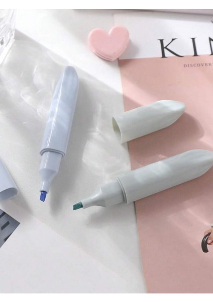 Monet Kawaii 4'lü Pastel Renk Fosforlu Kalem Seti Yumuşak Renkler modelleri