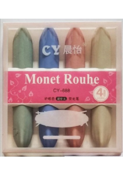 Monet Kawaii 4'lü Pastel Renk Fosforlu Kalem Seti Yumuşak Renkler fırsatları