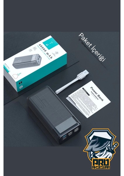 40000 Mah Powerbank 4 Çıkışlı Taşınabilir LCD Göstergeli 22.5W Pd Hızlı Çoklu Şarj Cihazı - Iphone, Samsung, Xiaomi Tam Uyum indirimleri