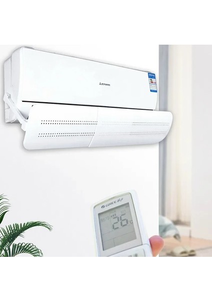 Ayarlanabilir Klima Hava Yönlendirici 58-105 cm Split Klima Çarpma Önleyici Delikli Siperlik Aparat fiyatları