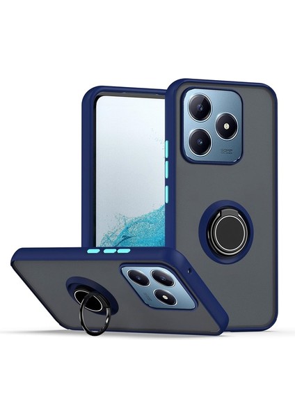 Realme C61 Kılıf Montreal Yüzüklü Arkası Buğulu