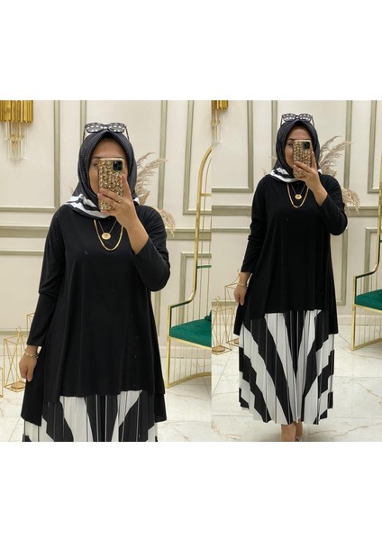 Parça Desenli Sandy Etekli Takım modelleri