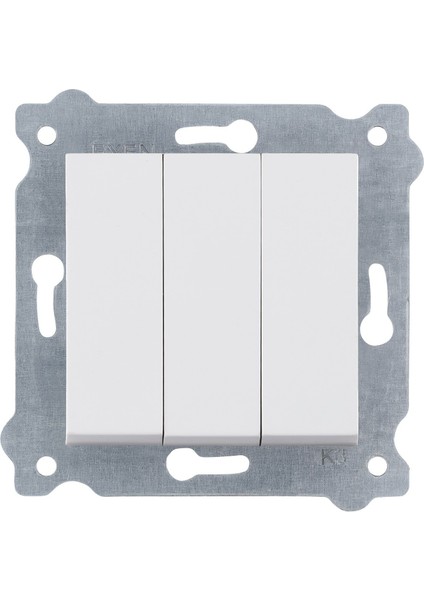 Karel Beyaz Üçlü Anahtar (Mkz)